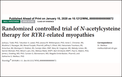 Medical Journal: Randomized controlled trial of N-acetylcysteine therapy for RYR1-related myopathies