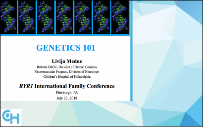Lecture: Genetics 101 – Ms. Livija Medne