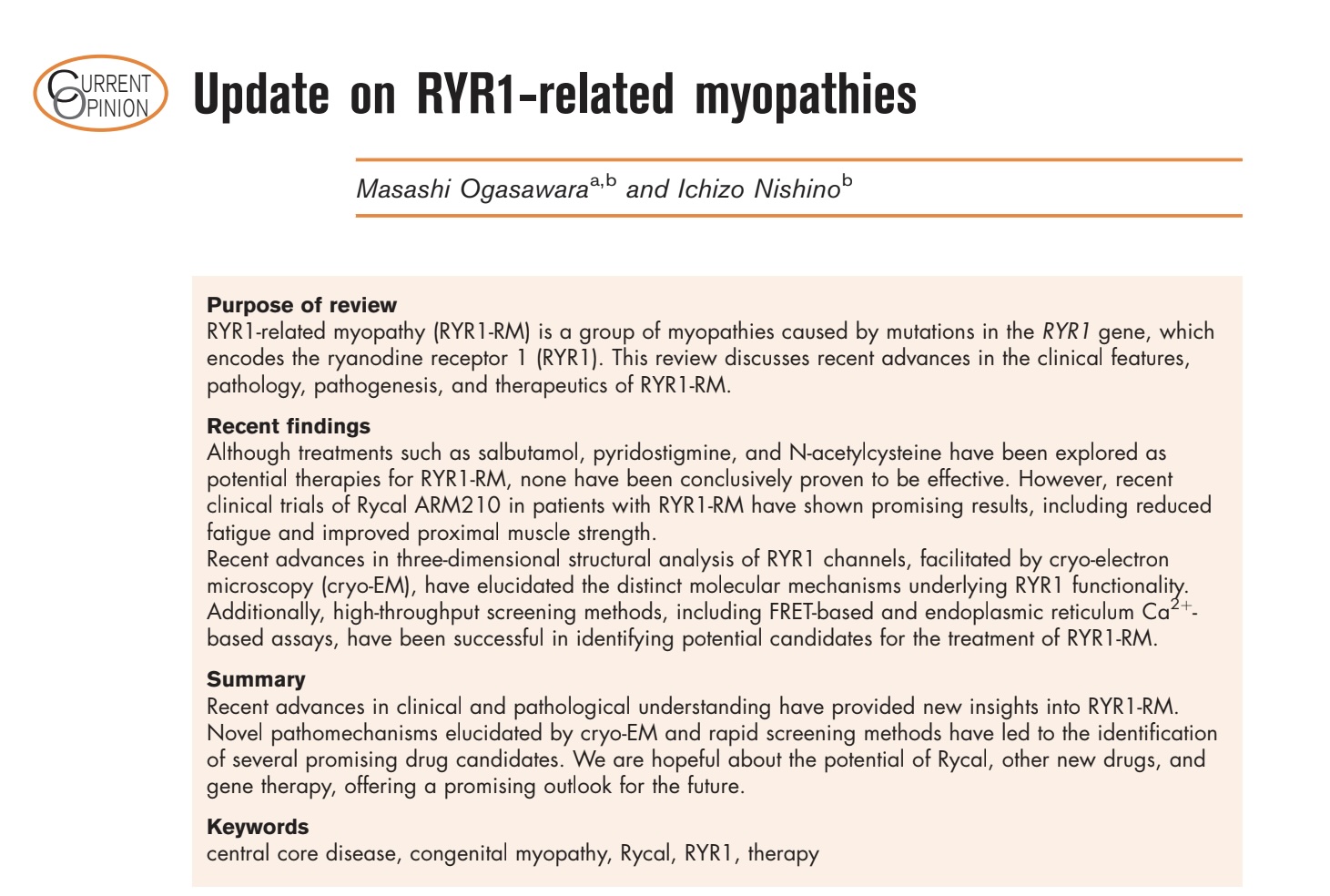 Ryr1 Rash Update on RYR1-related myopathies - ryr1.org