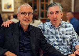 Dr. Heinz Jungbluth (SAB member) with Dr. Mike Goldberg