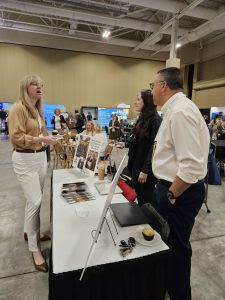 The RYR-1 Foundation Staff interacting with genetic counselor Livija Medne (SAB member)